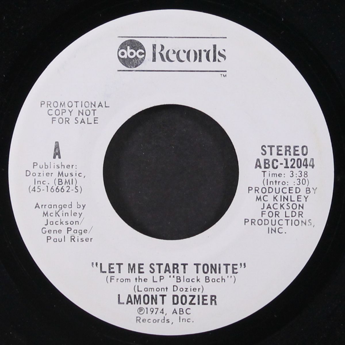 let me start tonite / mono by LAMONT DOZIER