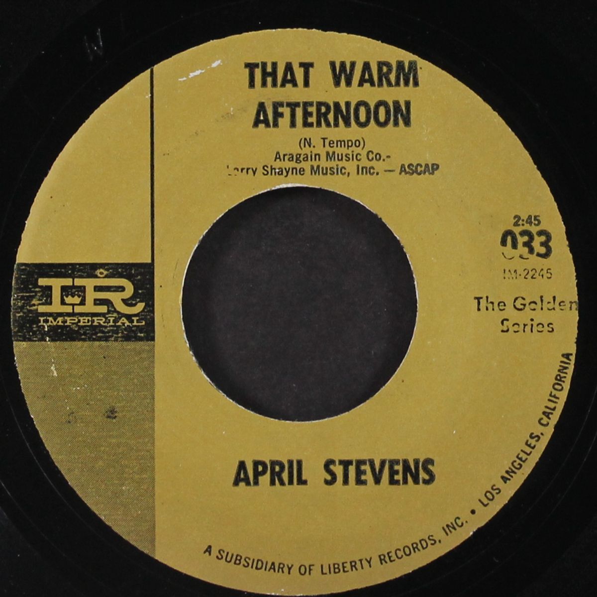 teach me tiger / that warm afternoon by APRIL STEVENS