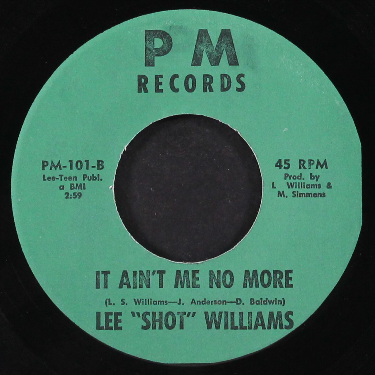 it ain't me no more / i found a love by LEE SHOT WILLIAMS
