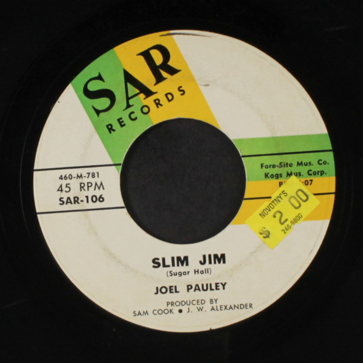 slim jim / that's why i cried by JOEL PAULEY