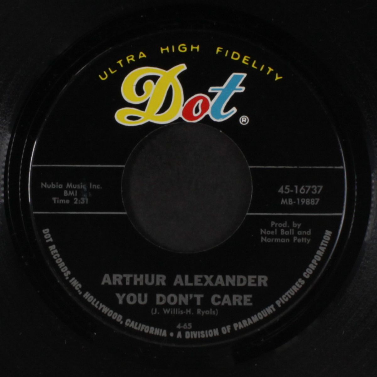 you don't care / detroit city by ARTHUR ALEXANDER
