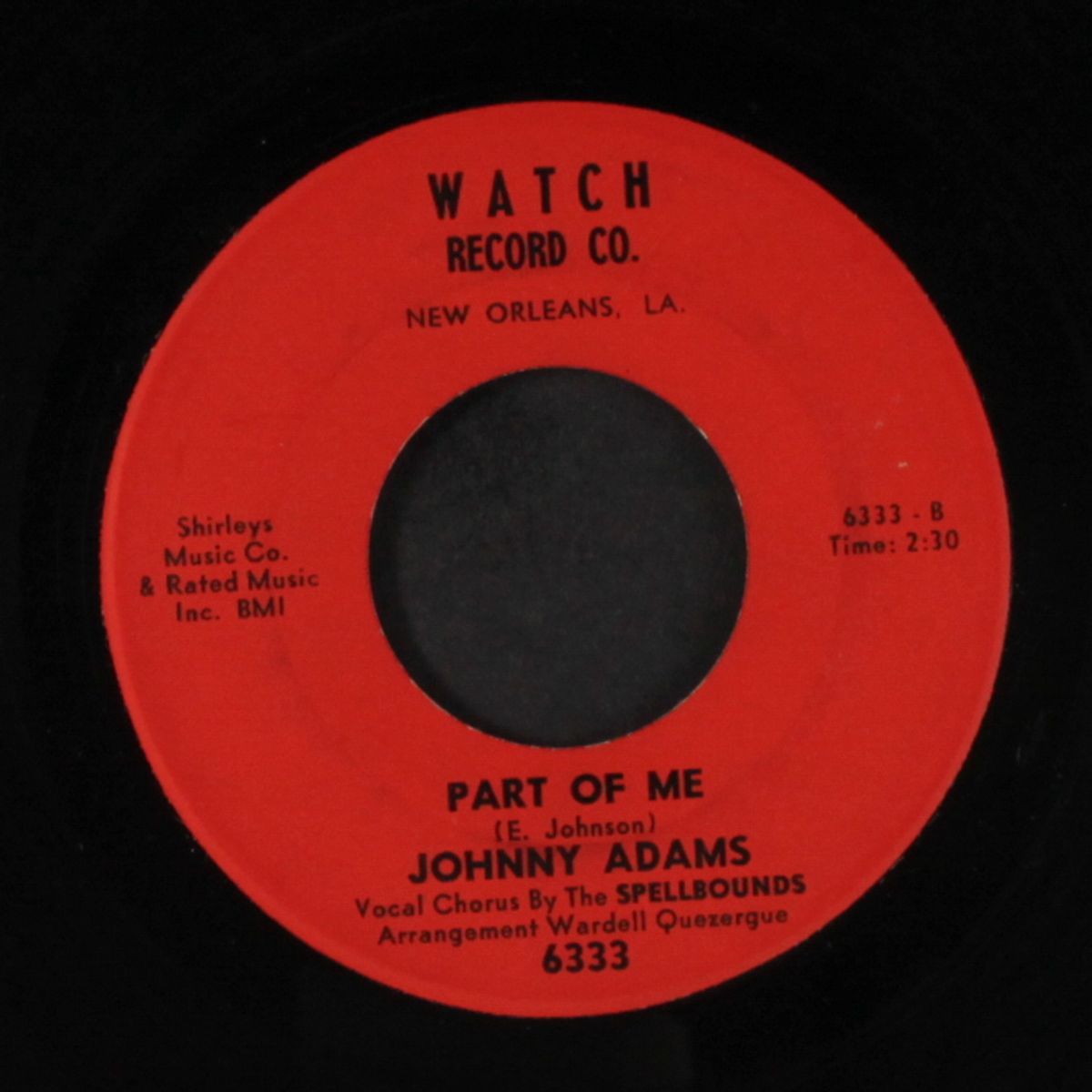 part of me / some day by JOHNNY ADAMS