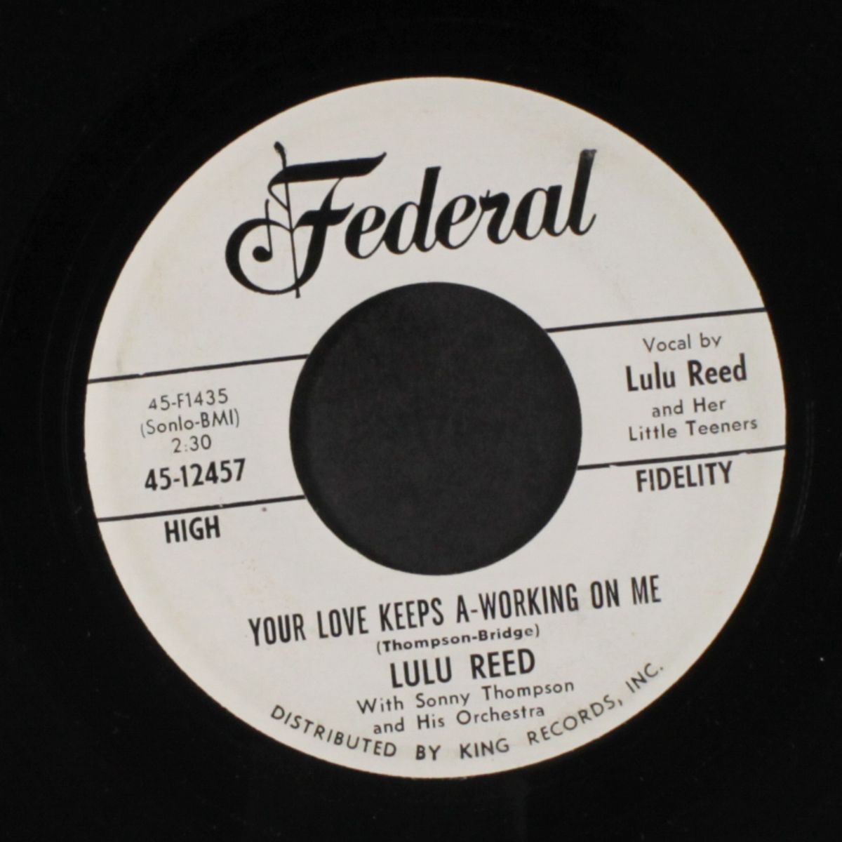 your love keeps a-working on me / do the president twist by LULU REED & FREDDY KING