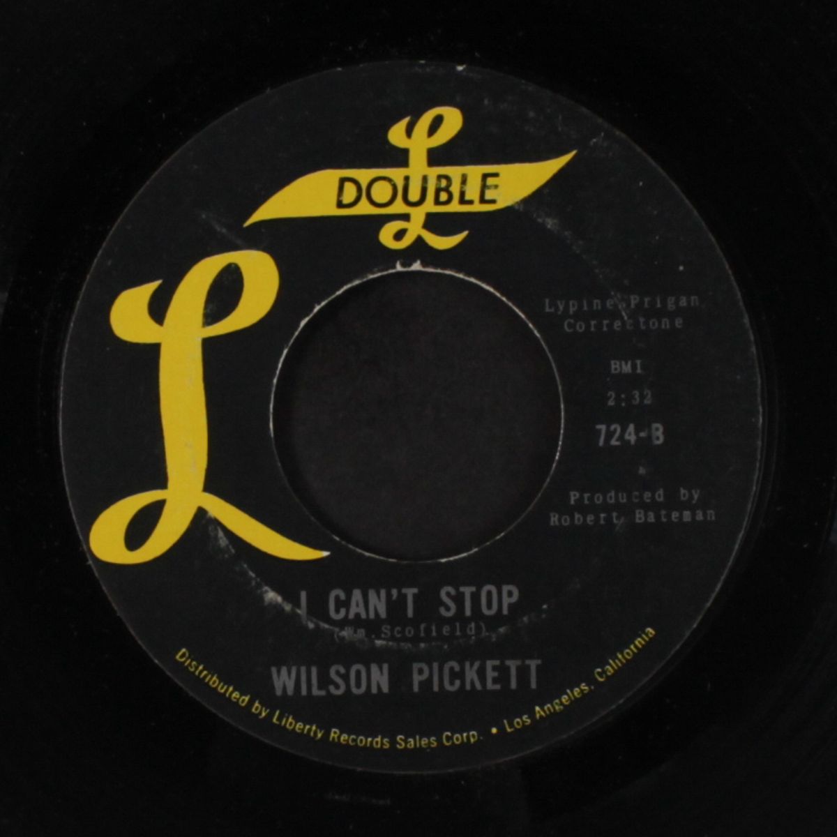 i'm down to my last heartbreak / i can't stop by WILSON PICKETT