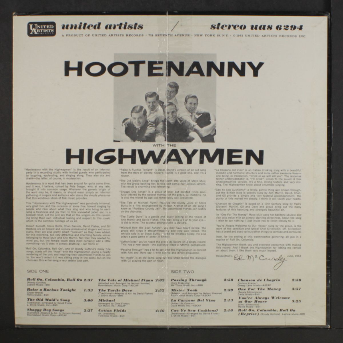 hootenanny with by HIGHWAYMEN