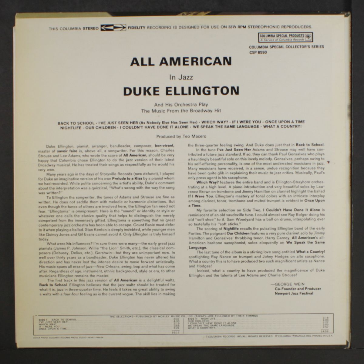 all american in jazz by DUKE ELLINGTON