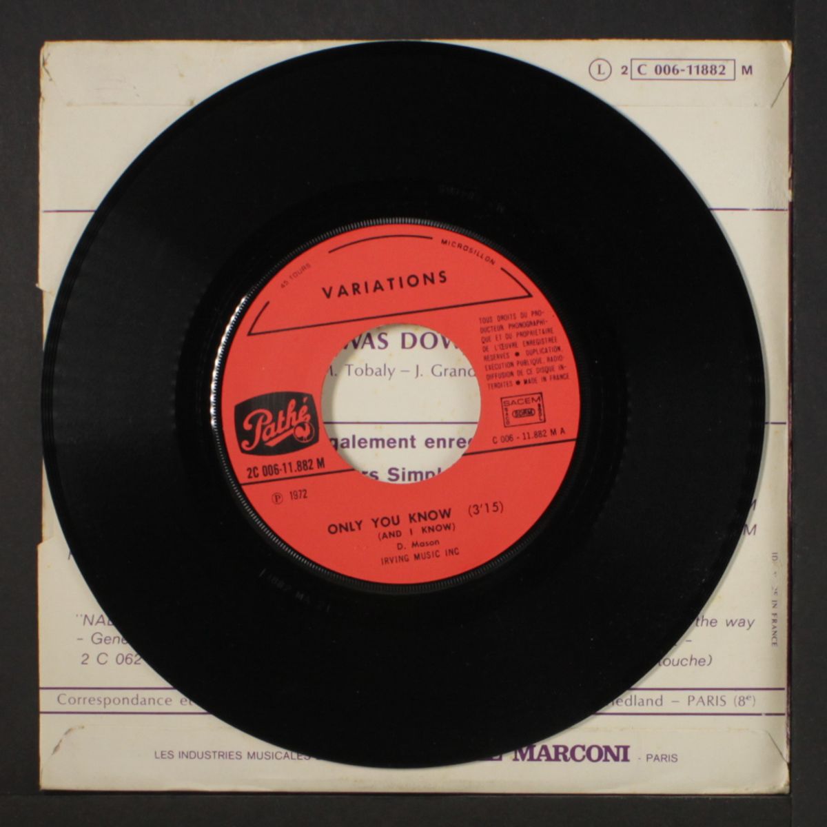 only you know / i was down by VARIATIONS