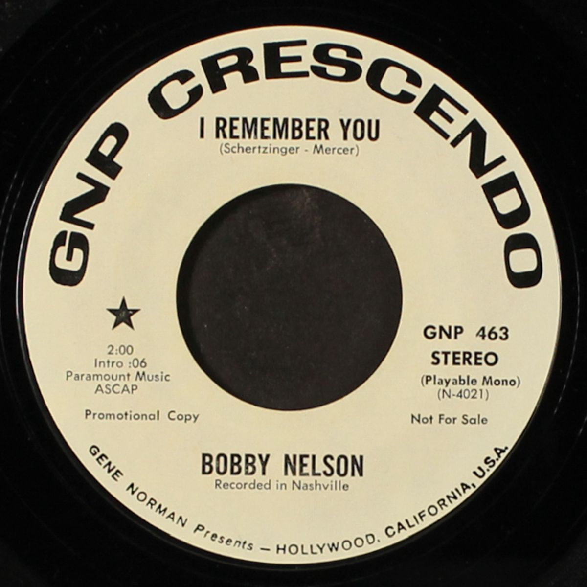 heavenly / i remember you by BOBBY NELSON