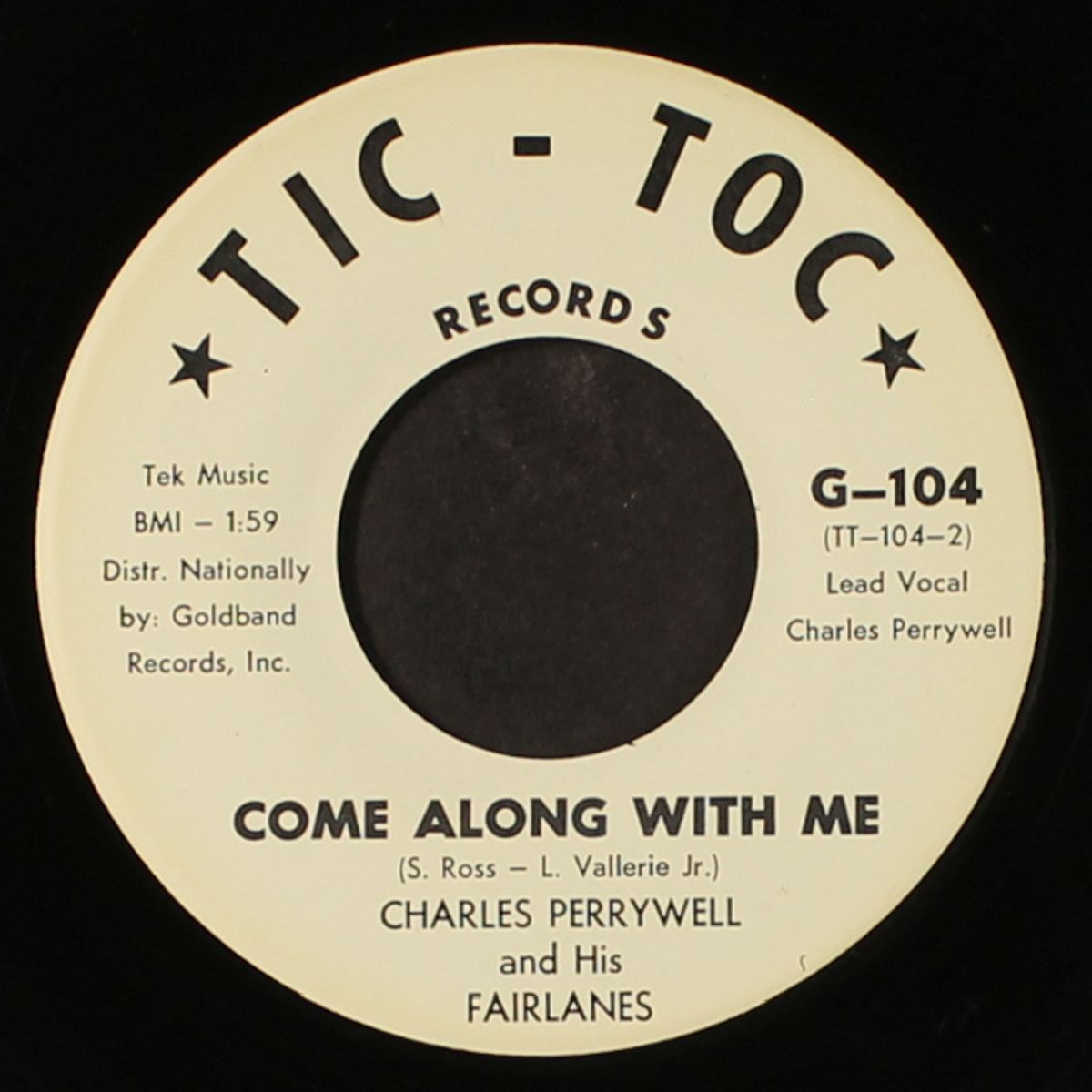 your lonesome now / come along with me by CHARLES PERRYWELL & FAIRLANES