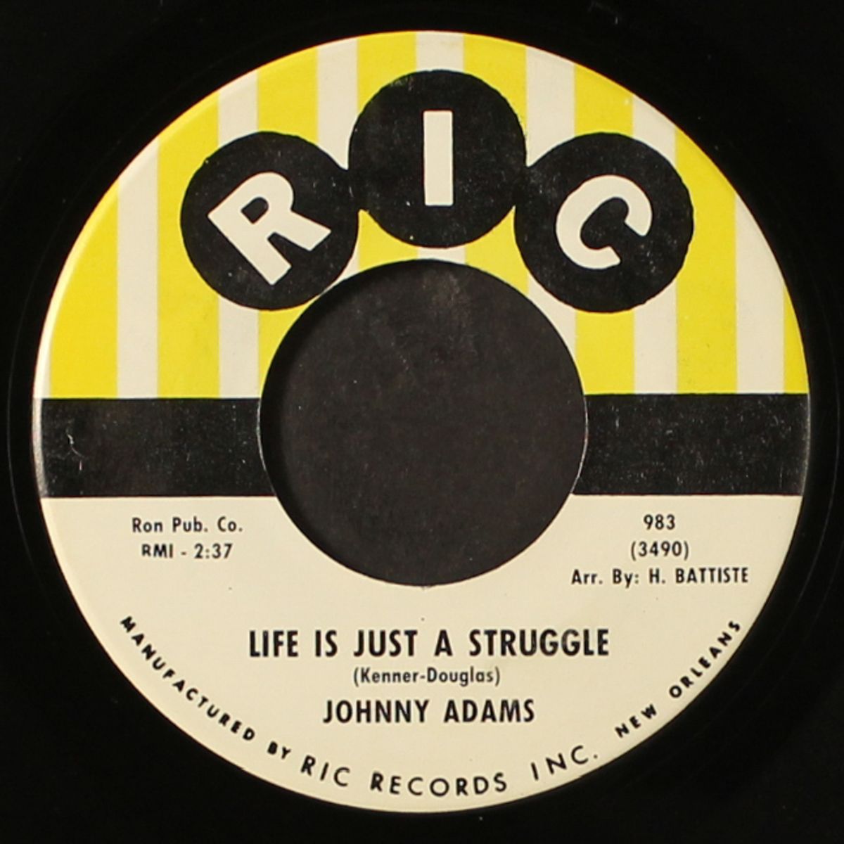 i solemnly promise / life is just a struggle by JOHNNY ADAMS