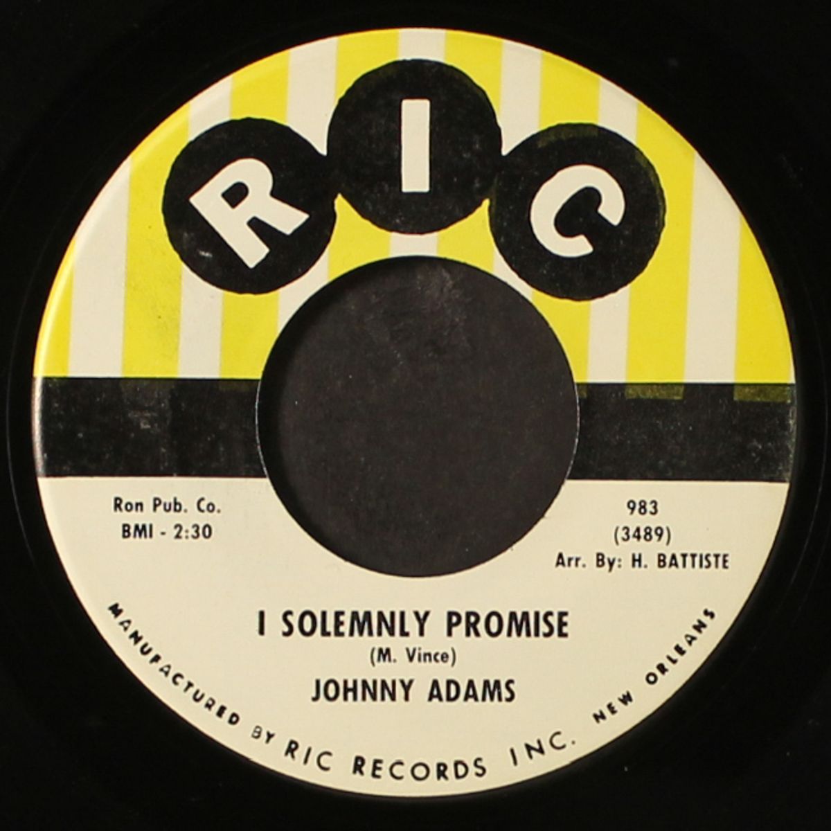 i solemnly promise / life is just a struggle by JOHNNY ADAMS