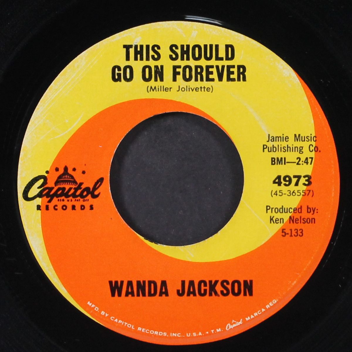 we haven't a moment to lose / this should go on forever by WANDA JACKSON