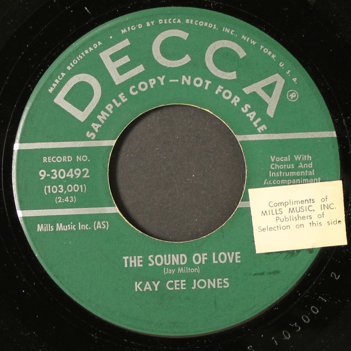 how come you do me like you do / the sound of love by KAY CEE JONES