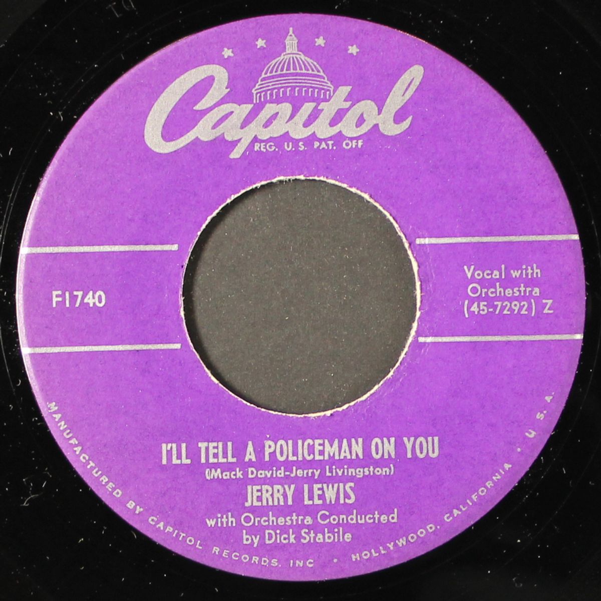 i like it, i like it / i'll tell a policeman on you by JERRY LEWIS