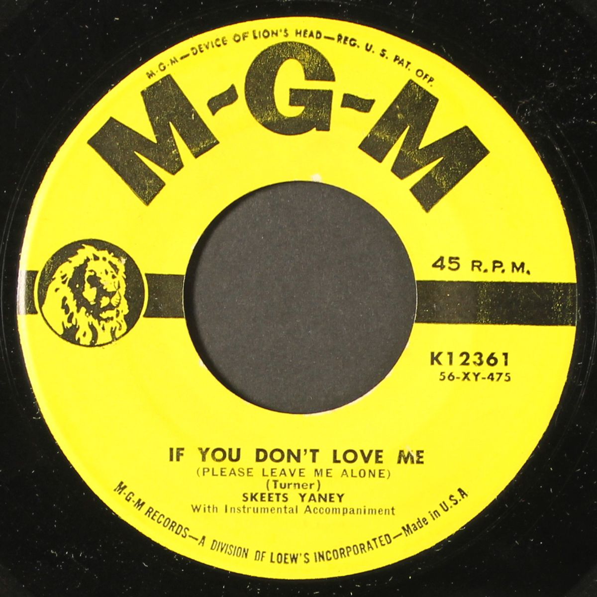 play me that old song again / if you don't love me by SKEETS YANEY