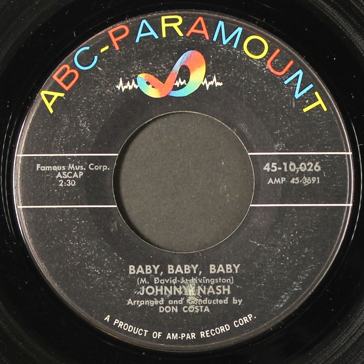 baby, baby, baby / and the angels sing by JOHNNY NASH