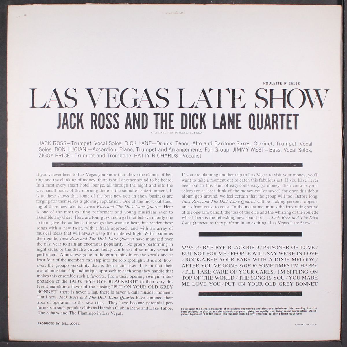 las vegas late show by JACK ROSS
