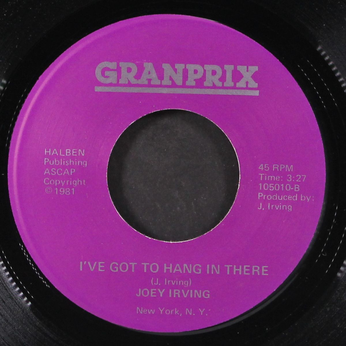 do you love me / i've got to hang in there by JOEY IRVING