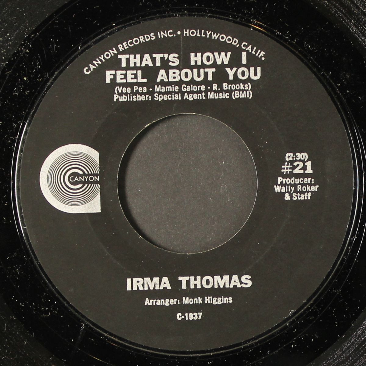 save a little bit for me / that's how i feel about you by IRMA THOMAS