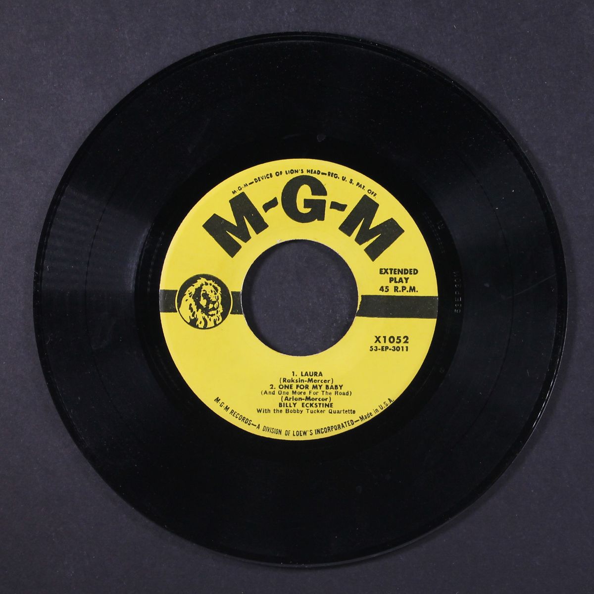 sings tenderly by BILLY ECKSTINE