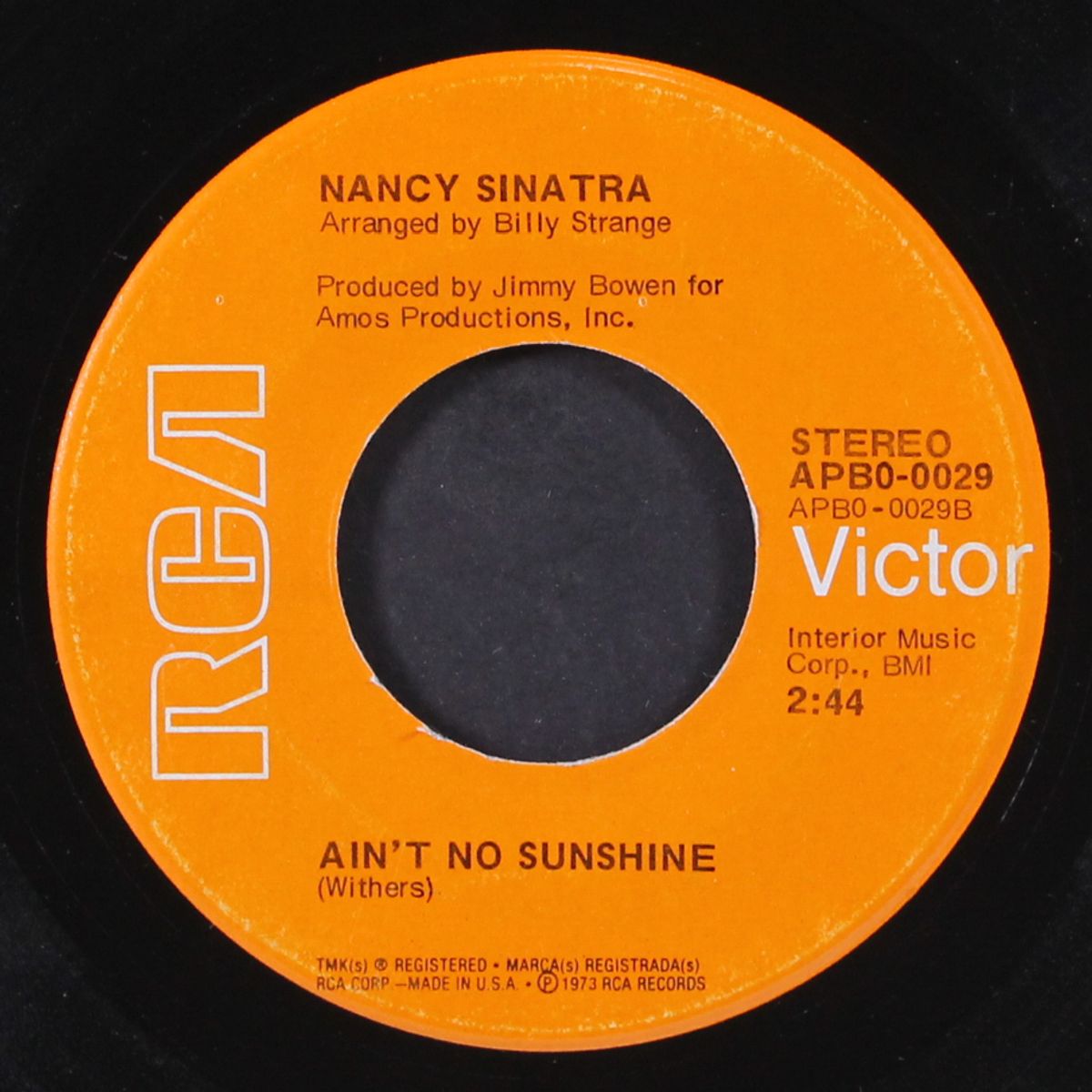 sugar me / ain't no sunshine by NANCY SINATRA