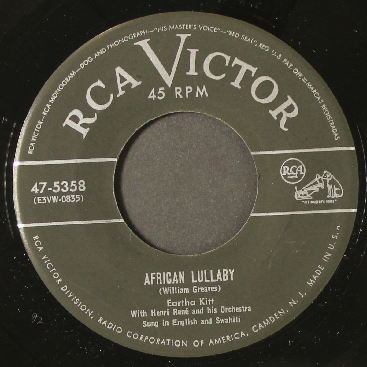 c'est si bon / african lullaby by EARTHA KITT