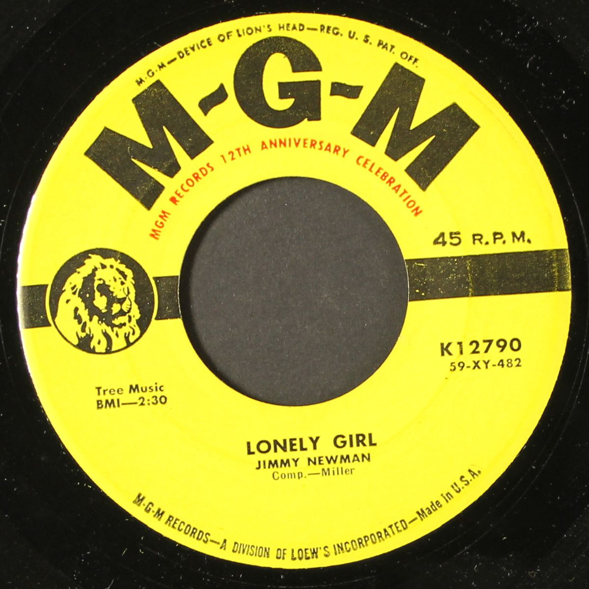lonely girl / i'd be fool enough by JIMMY NEWMAN