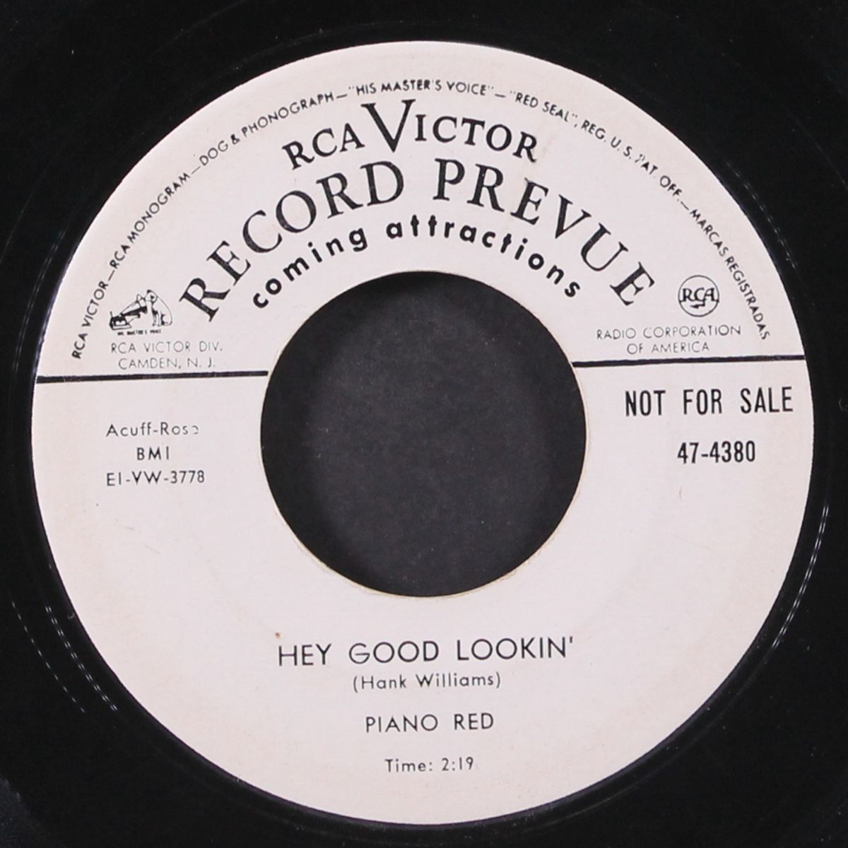 it makes no difference now / hey good lookin' by PIANO RED