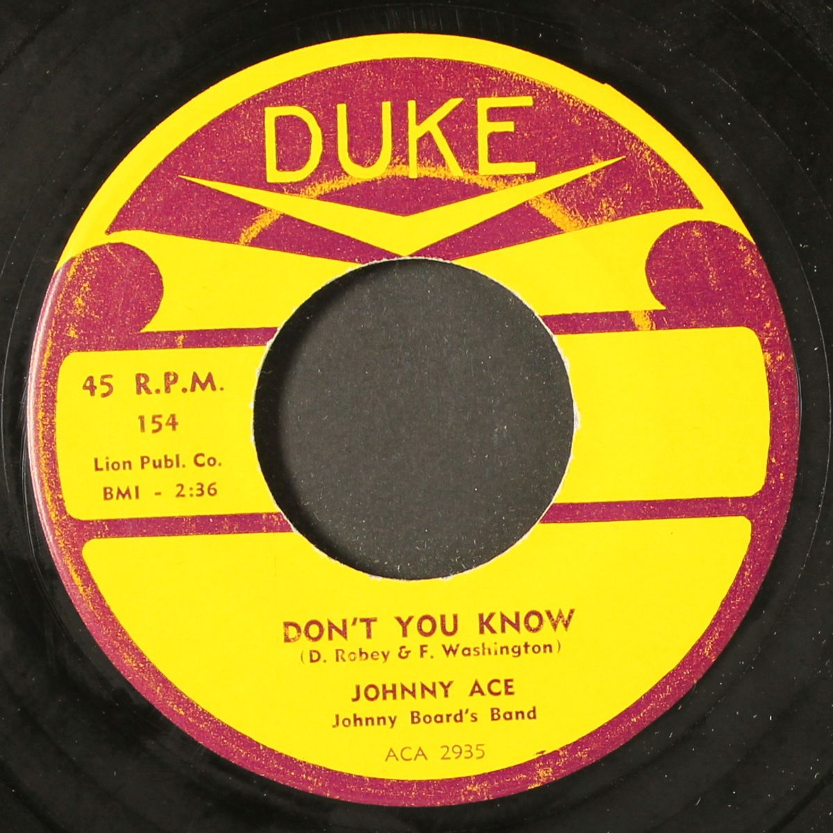 don't you know by JOHNNY ACE