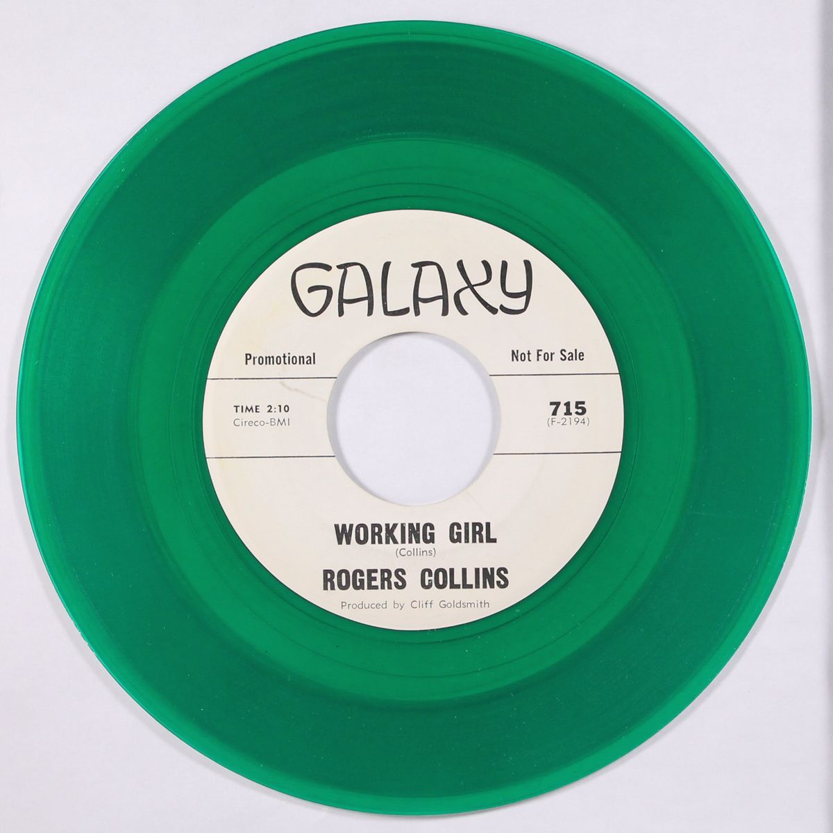 the world can't do me no harm / working girl by ROGERS COLLINS