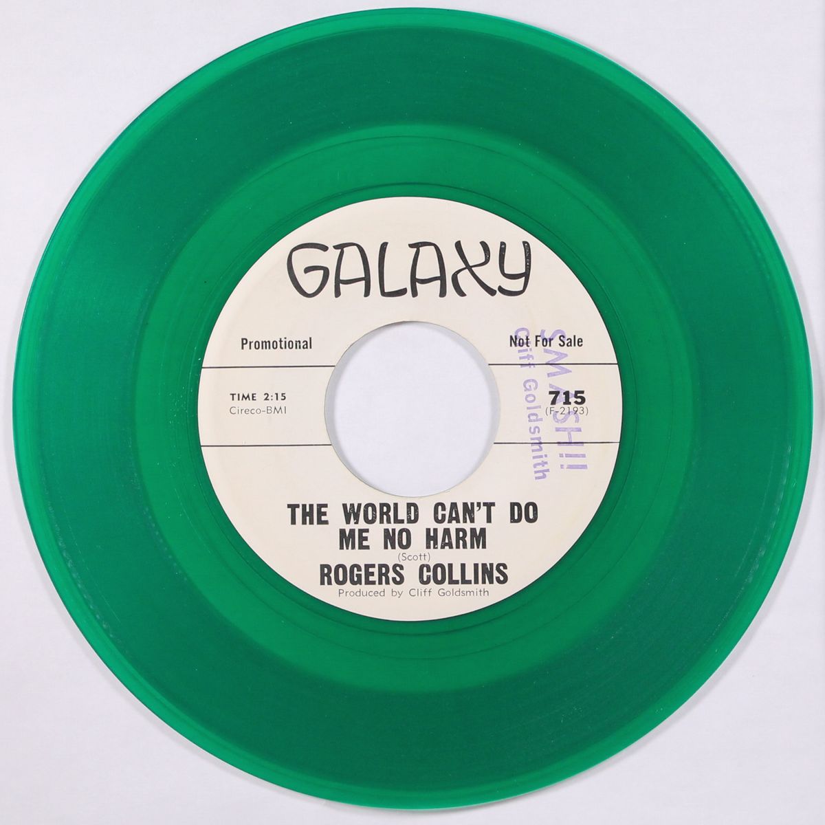 the world can't do me no harm / working girl by ROGERS COLLINS