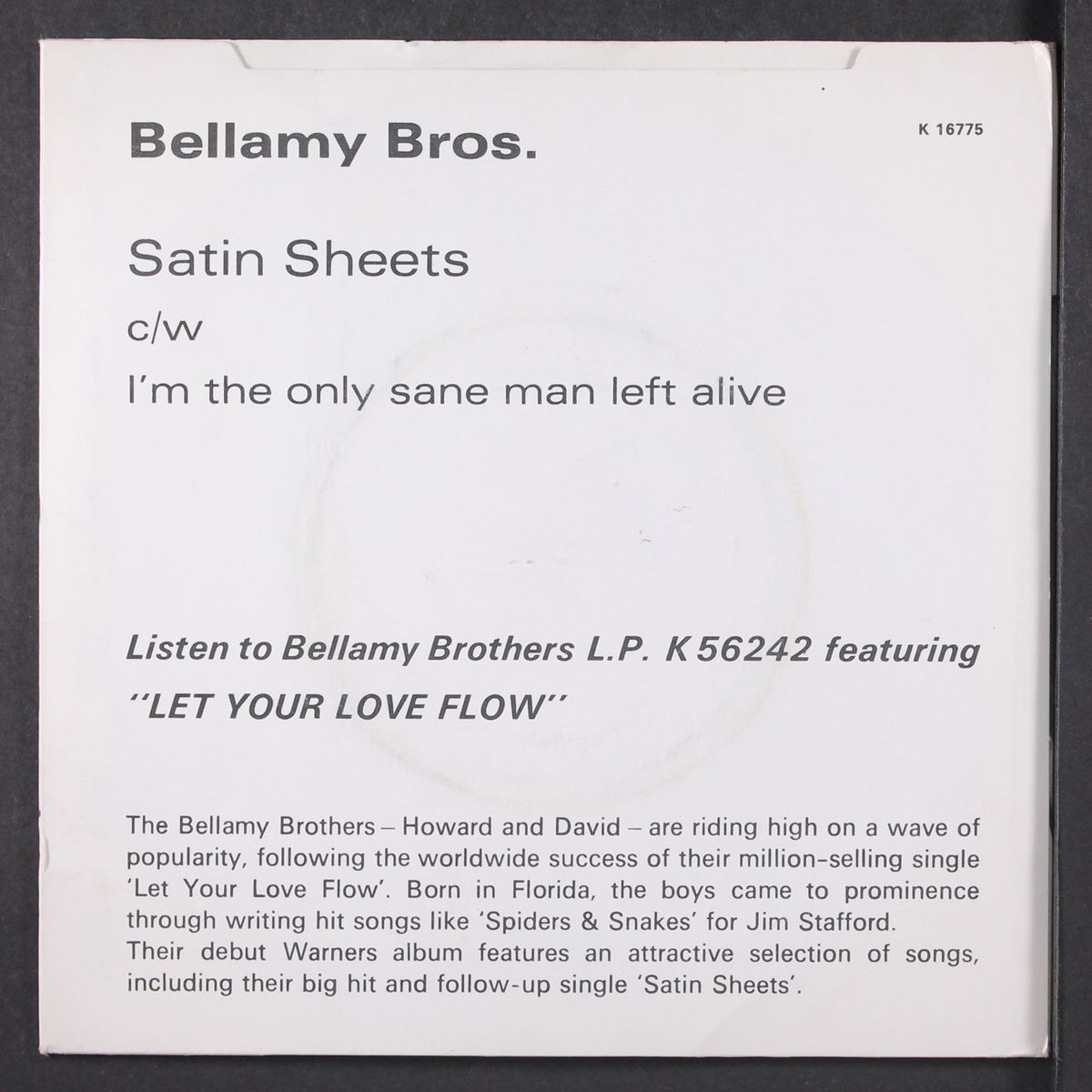 satin sheets by BELLAMY BROTHERS