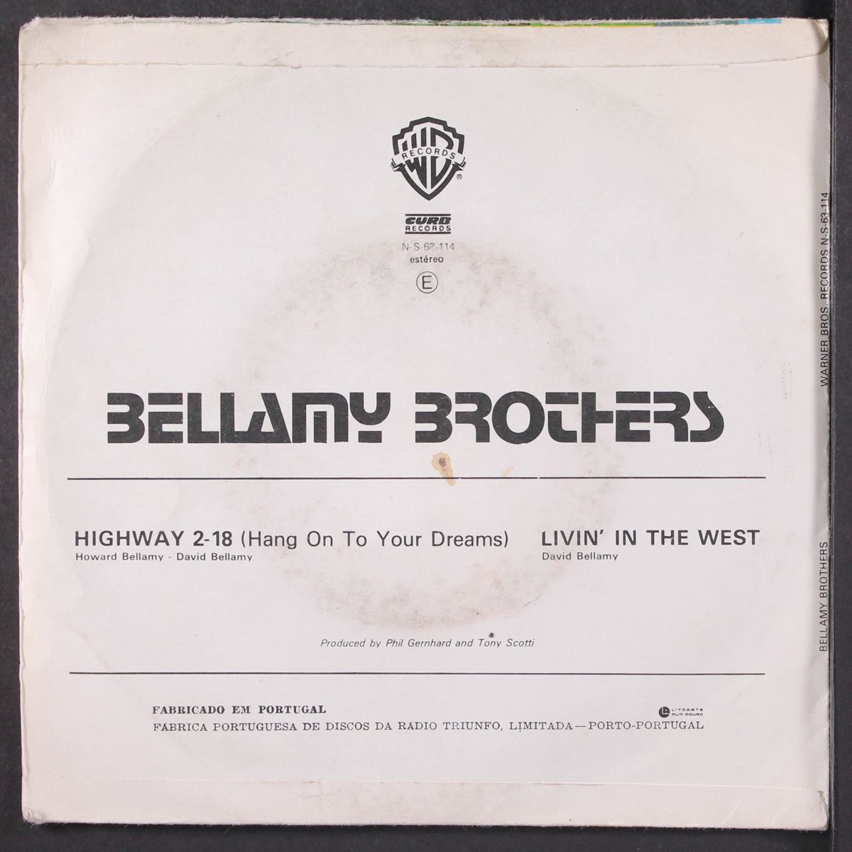 highway 2-18 / livin' in the west by BELLAMY BROTHERS