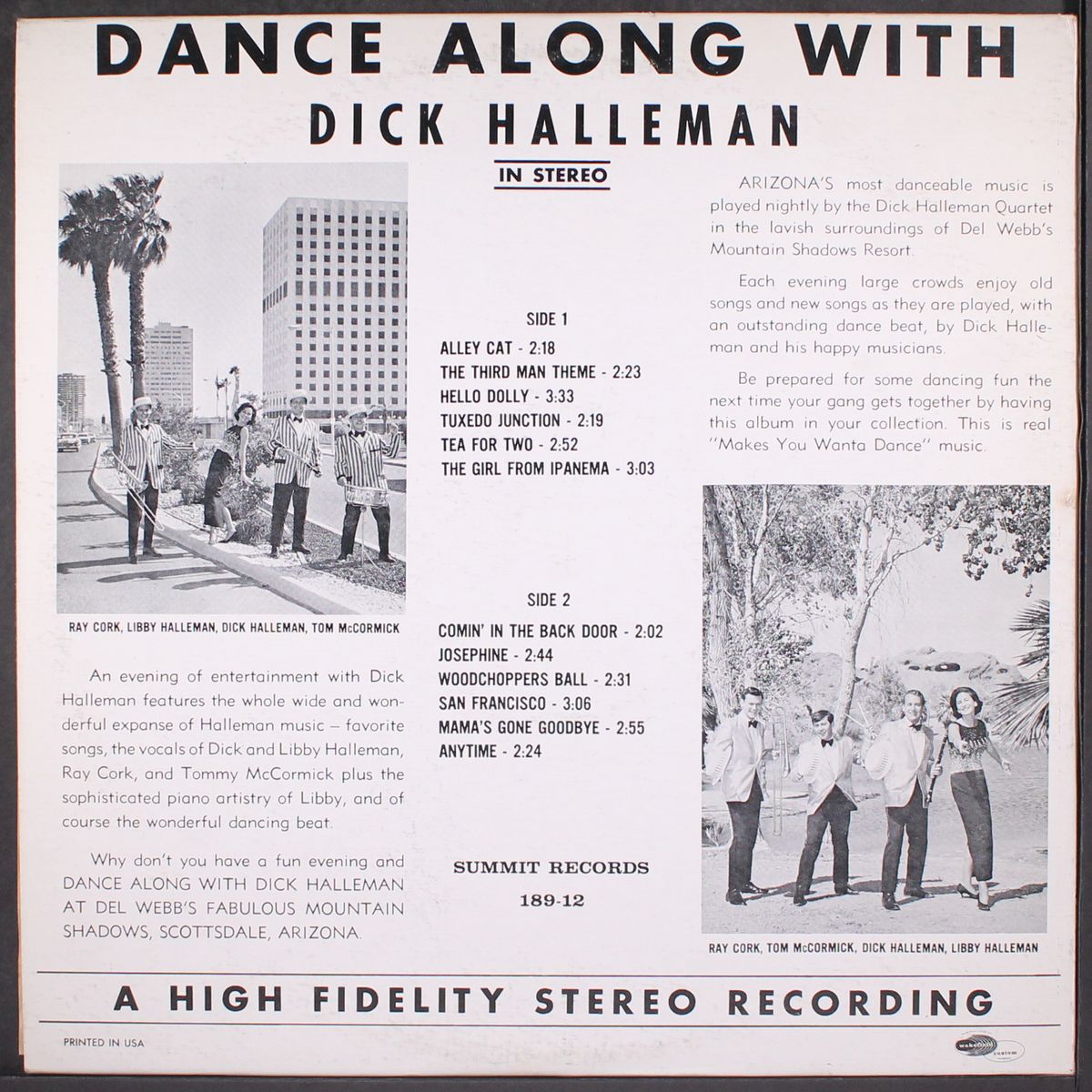 dance along with by DICK HALLEMAN