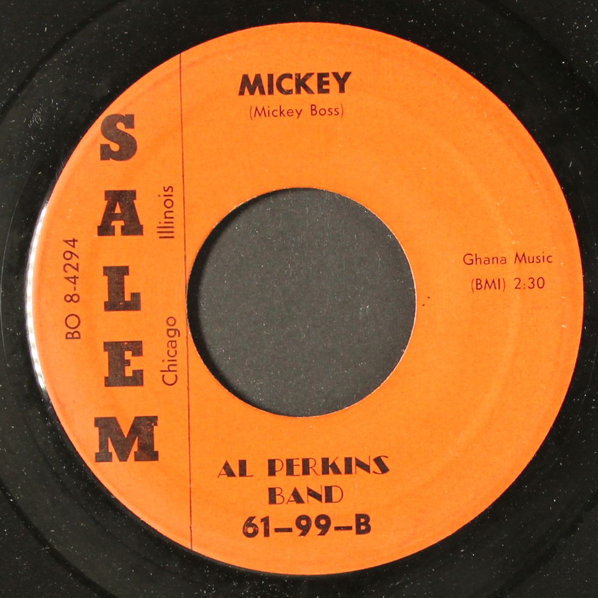 love me baby / mickey by AL PERKINS