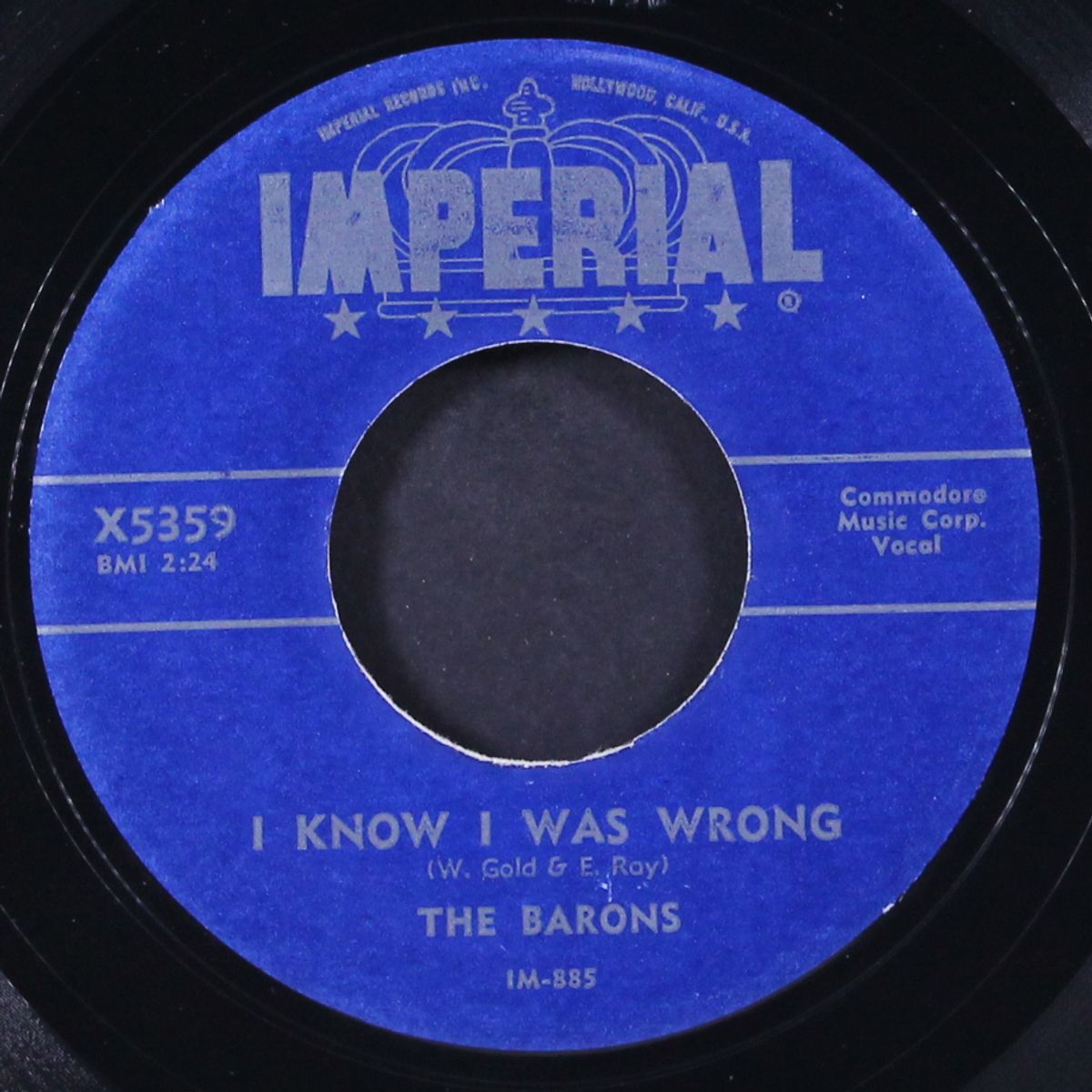 my dream my love / i know i was wrong by BARONS