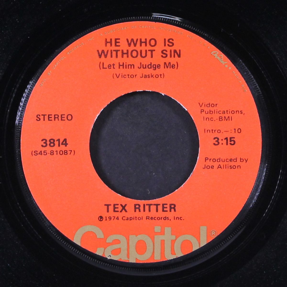 the americans (a canadian opinion) / he who is without sin by TEX RITTER