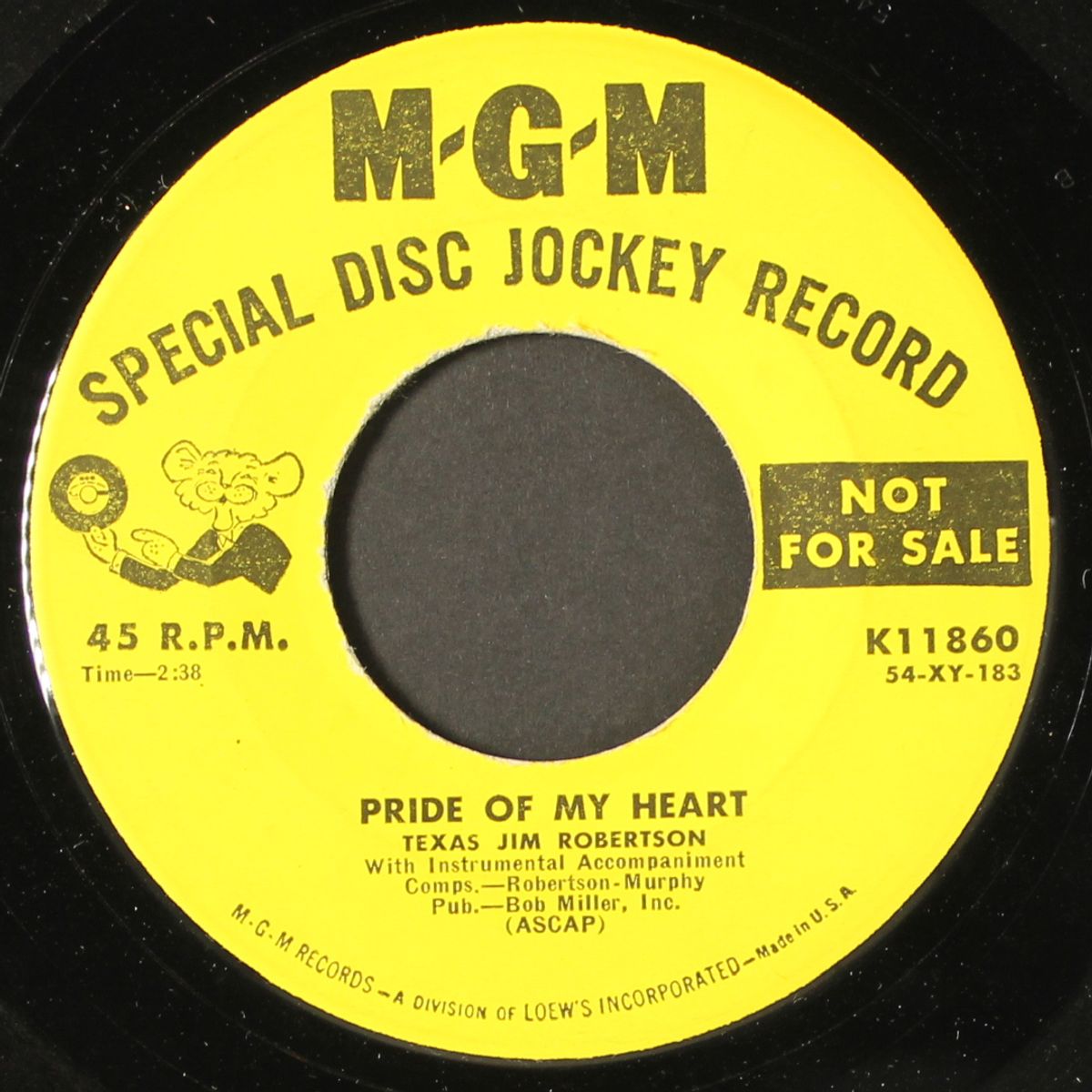 pride of my heart / walkin' and talkin' with the lord by TEXAS JIM ROBERTSON