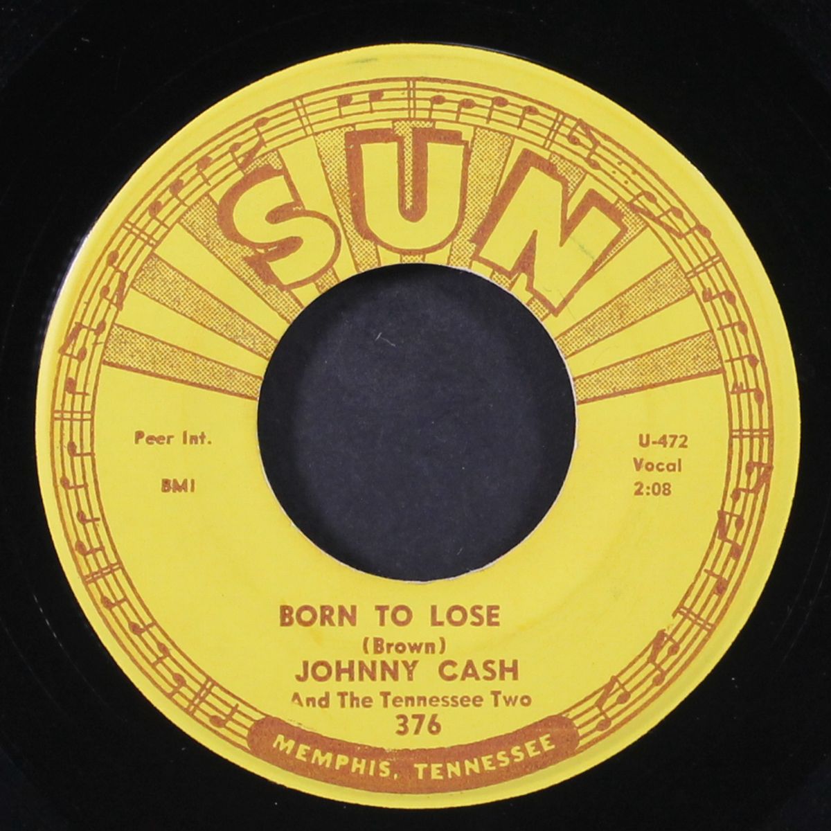 blue train / born to lose by JOHNNY CASH