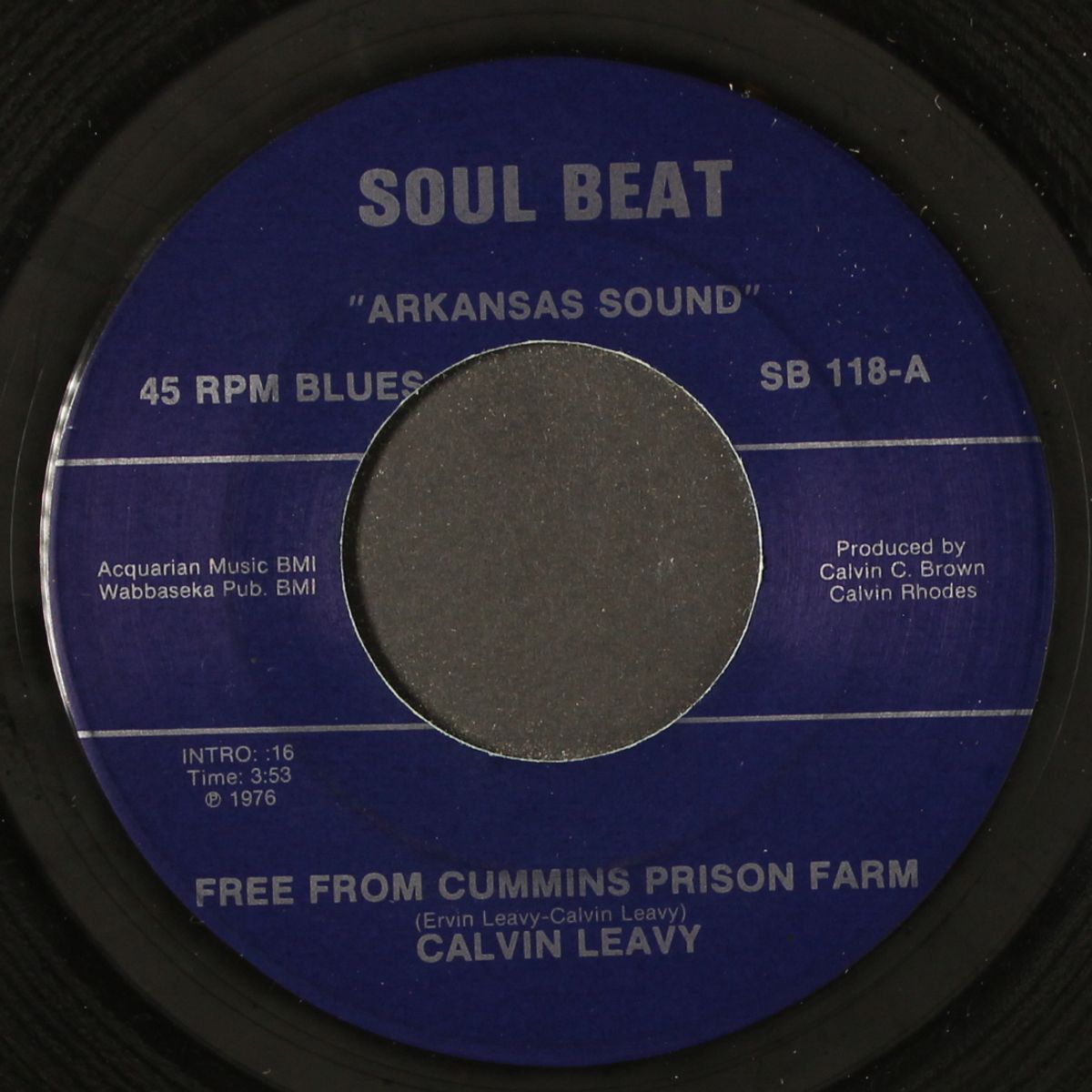 free from cummins prison farm / enjoy being hurt by you by CALVIN LEAVY