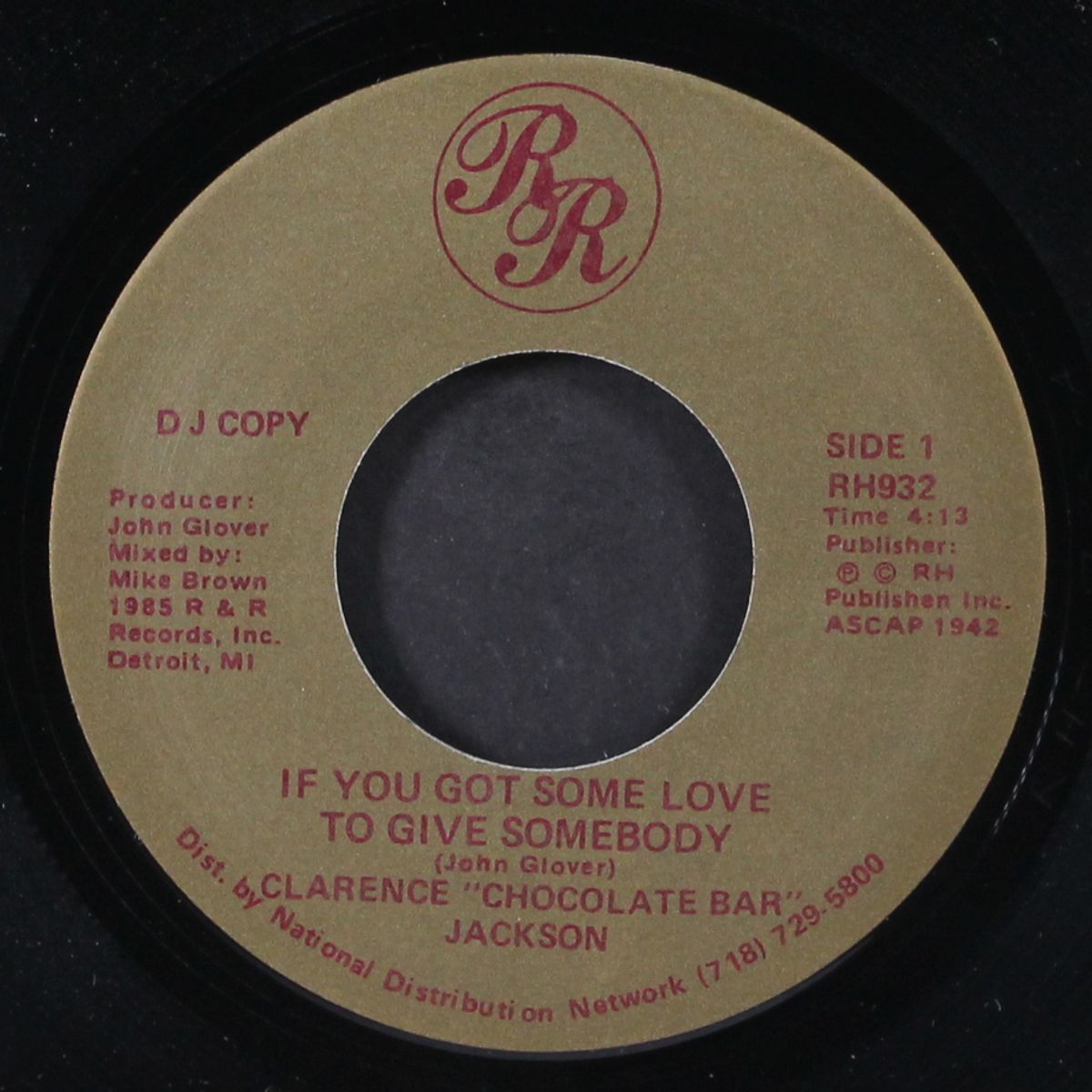 if you got some love to give somebody by CLARENCE 'CHOCOLATE BAR' JACKSON
