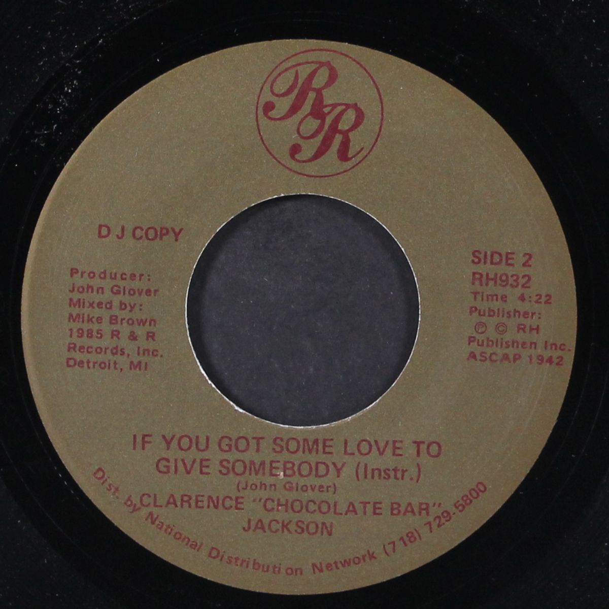 if you got some love to give somebody by CLARENCE 'CHOCOLATE BAR' JACKSON