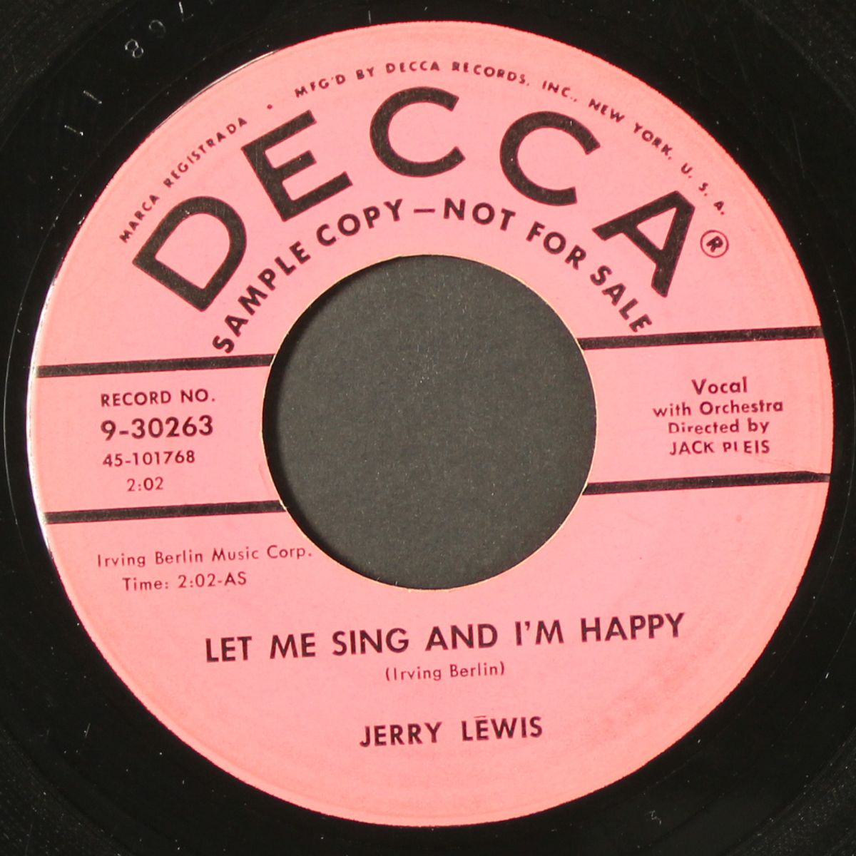 it all depends on you / let me sing and i'm happy by JERRY LEWIS