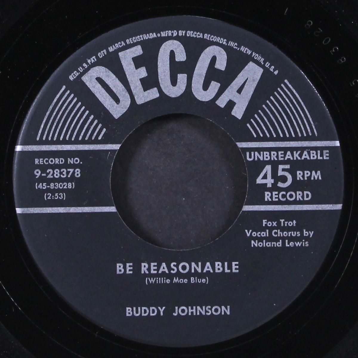 this new situation / be reasonable by BUDDY JOHNSON