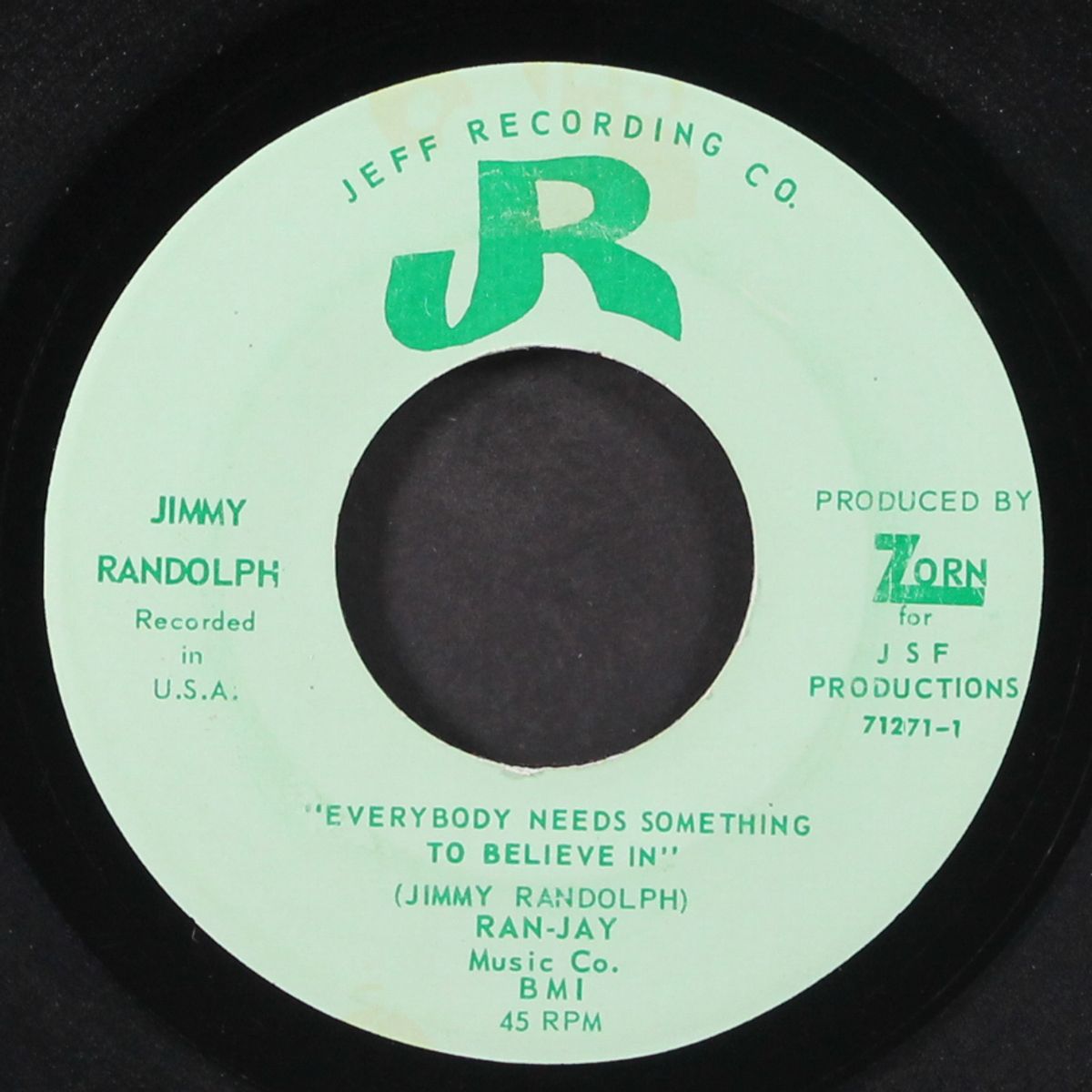 everybody needs something to believe in by JIMMY RANDOLPH