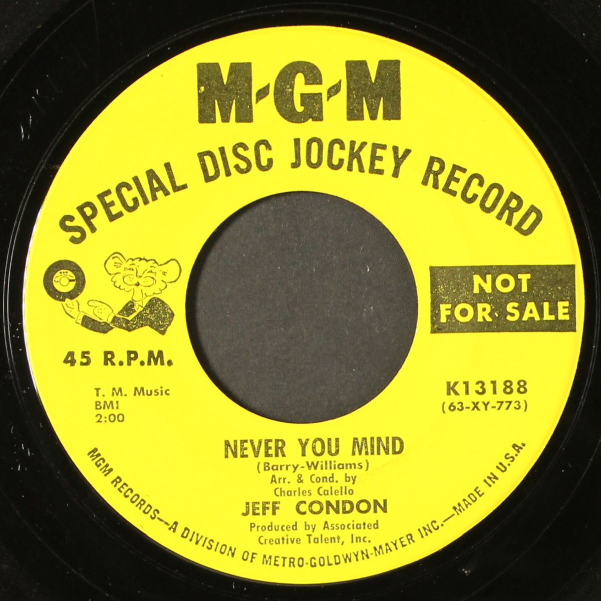 (walkin' in) freddy's footsteps / never you mind by JEFF CONDON