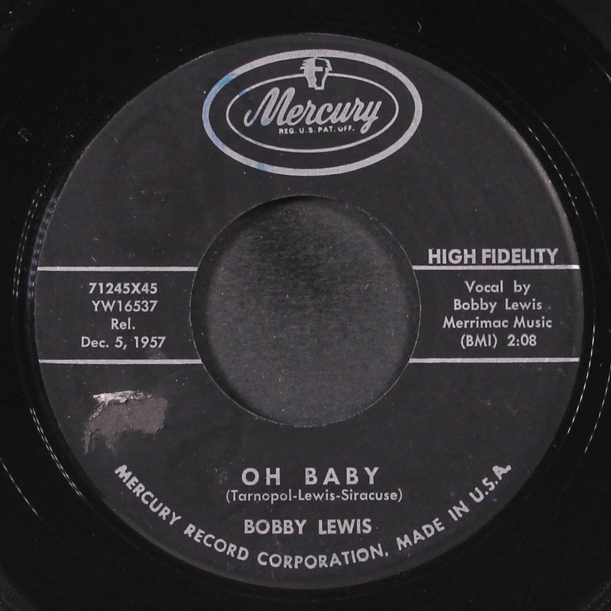mumbles blues / oh baby by BOBBY LEWIS