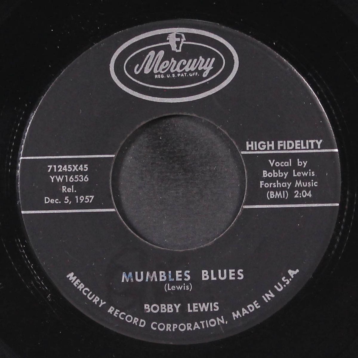 mumbles blues / oh baby by BOBBY LEWIS