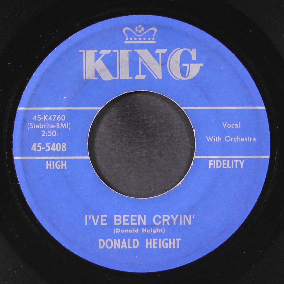 how lonely can you be / i've been cryin' by DONALD HEIGHT