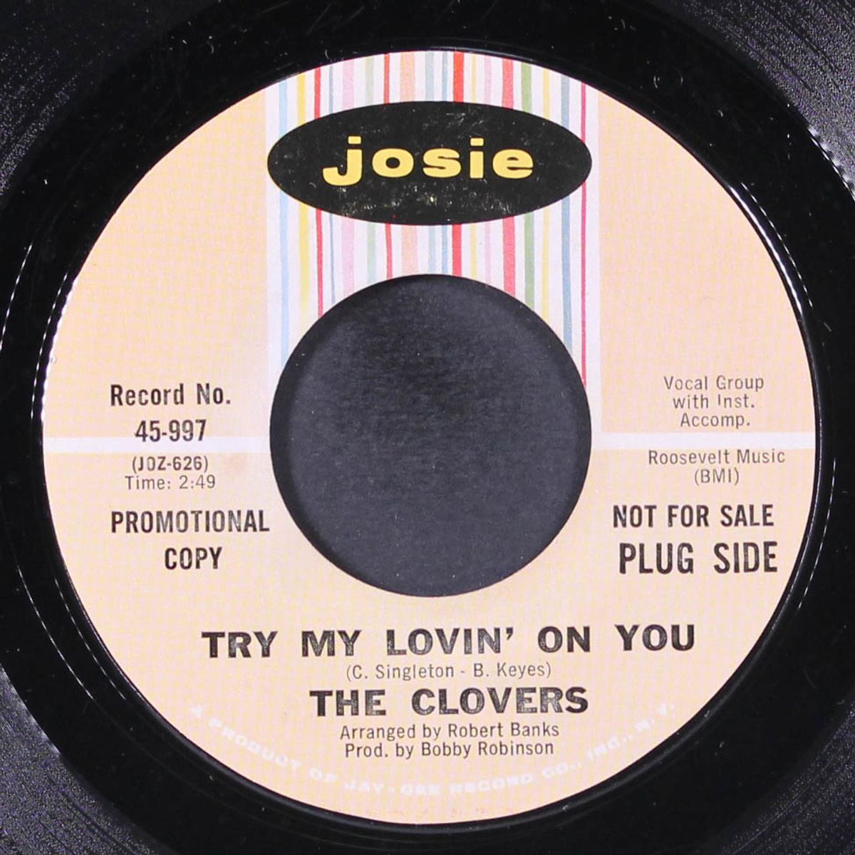 try my lovin' on you / sweet side of a soulful woman by CLOVERS